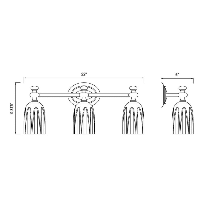 3 Light Vanity