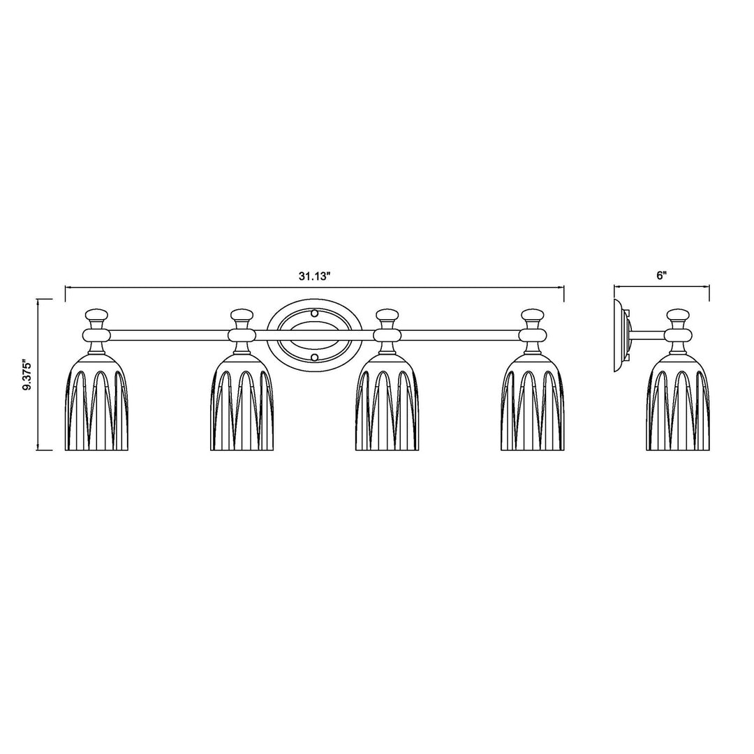 4 Light Vanity