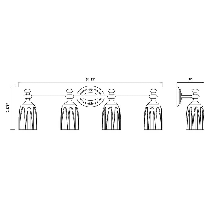 4 Light Vanity