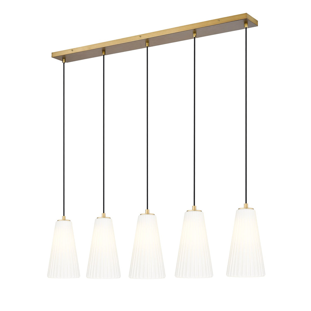5 Light Linear Chandelier by Z-Lite