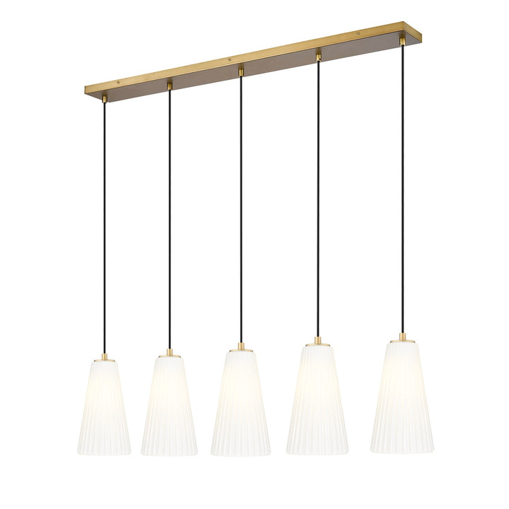 5 Light Linear Chandelier by Z-Lite