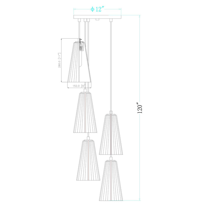 5 Light Chandelier