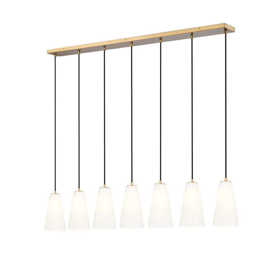 7 Light Linear Chandelier by Z-Lite