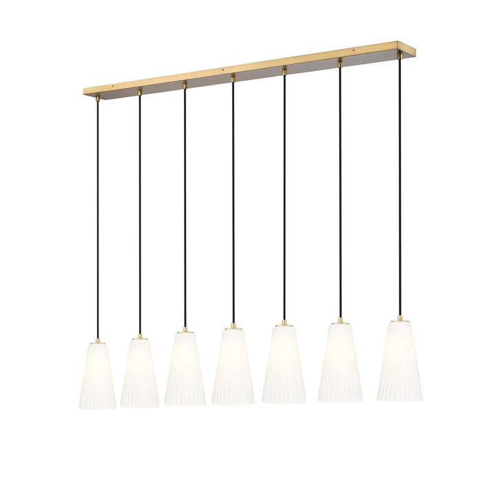 7 Light Linear Chandelier by Z-Lite