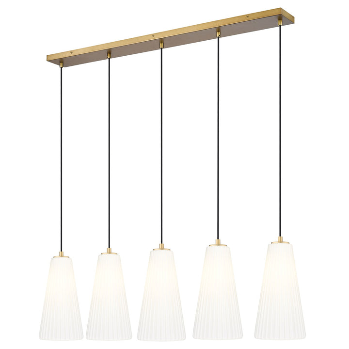 5 Light Linear Chandelier by Z-Lite