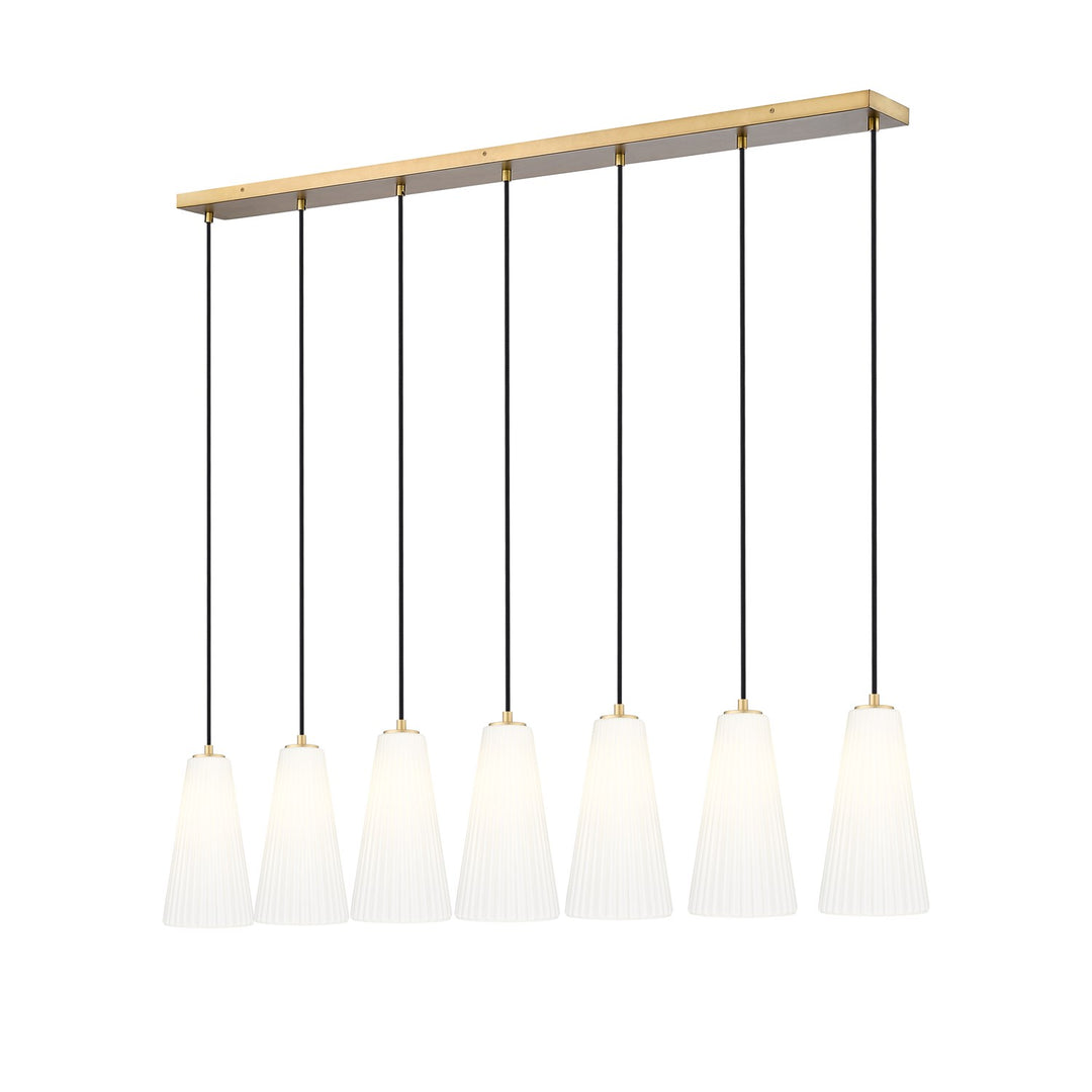 7 Light Linear Chandelier by Z-Lite