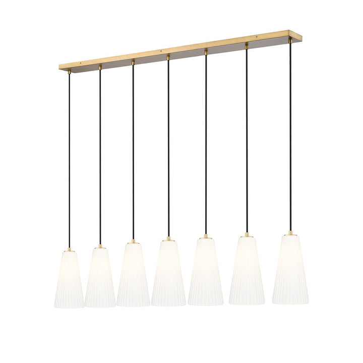 7 Light Linear Chandelier by Z-Lite