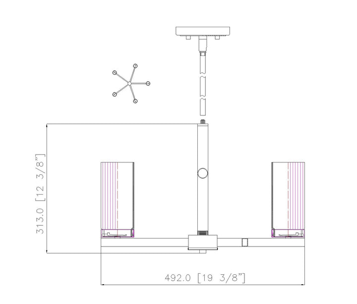 5 Light Chandelier