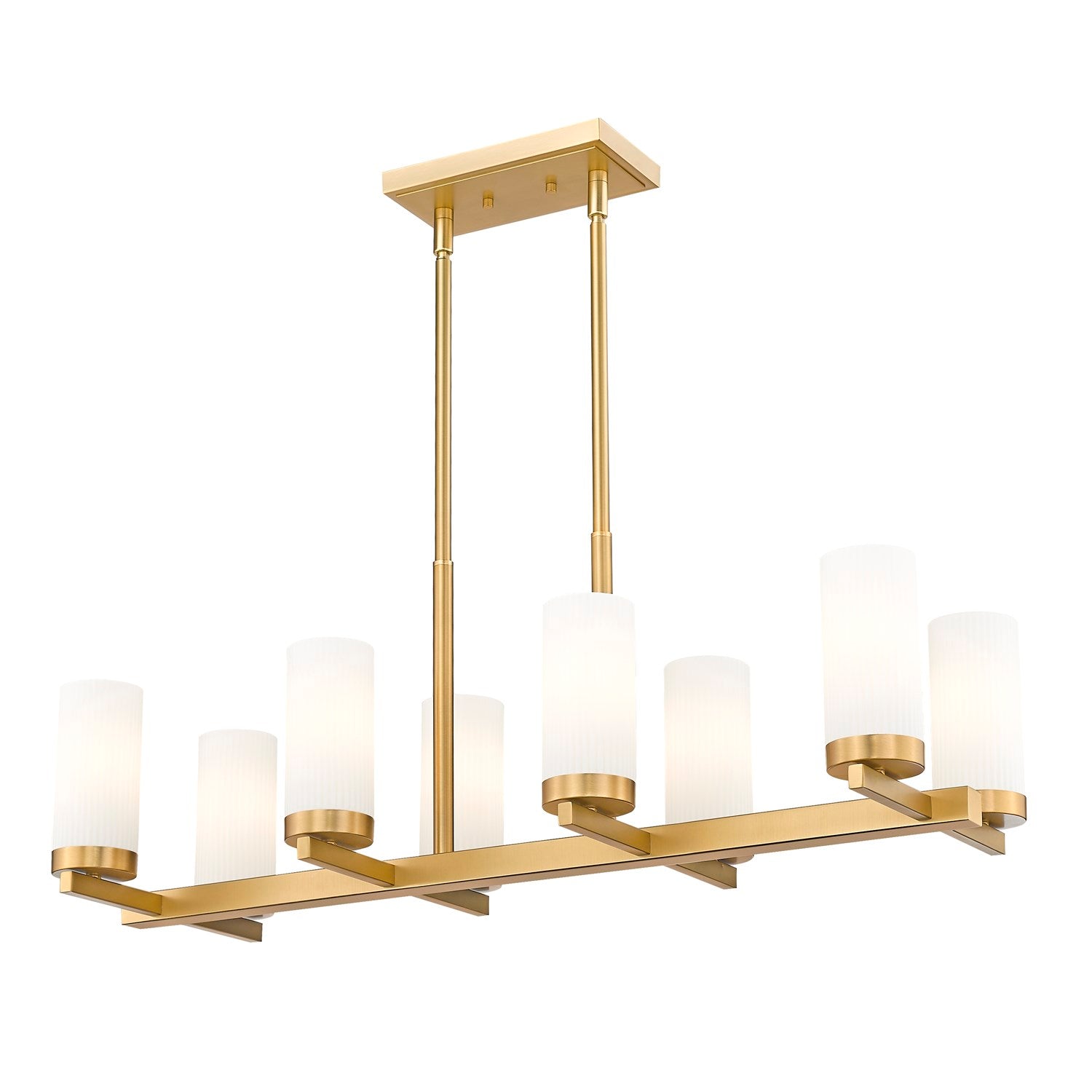 8 Light Linear Chandelier