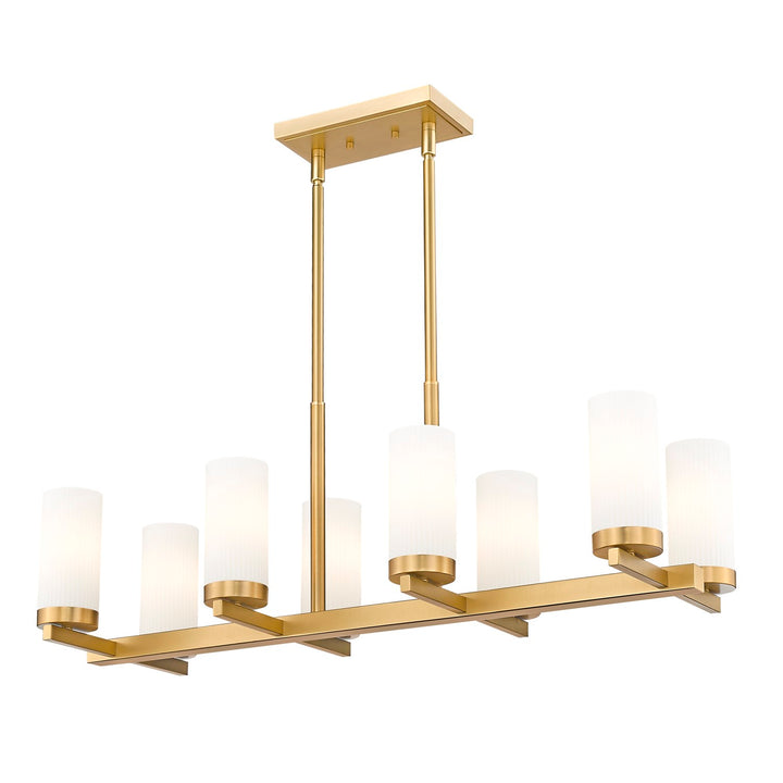 8 Light Linear Chandelier