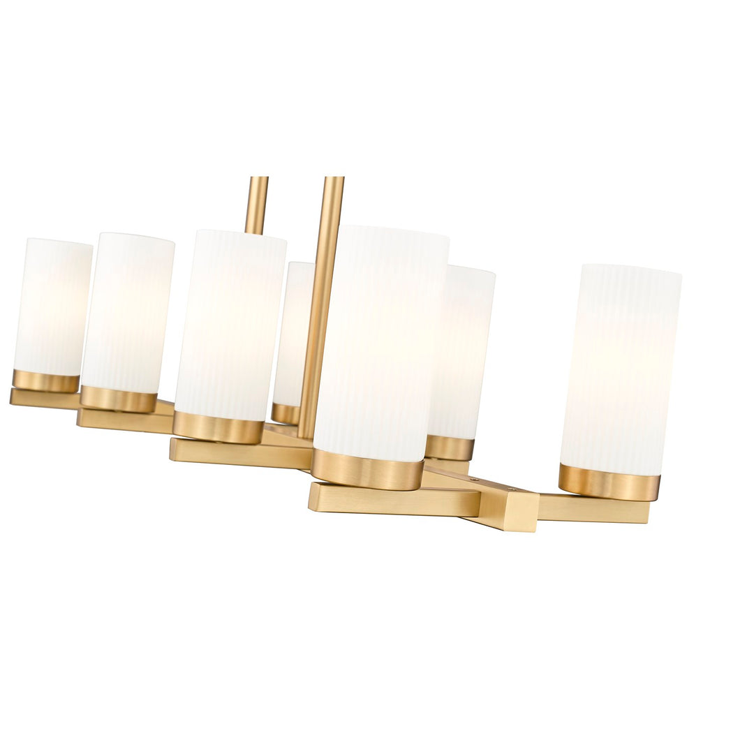 8 Light Linear Chandelier