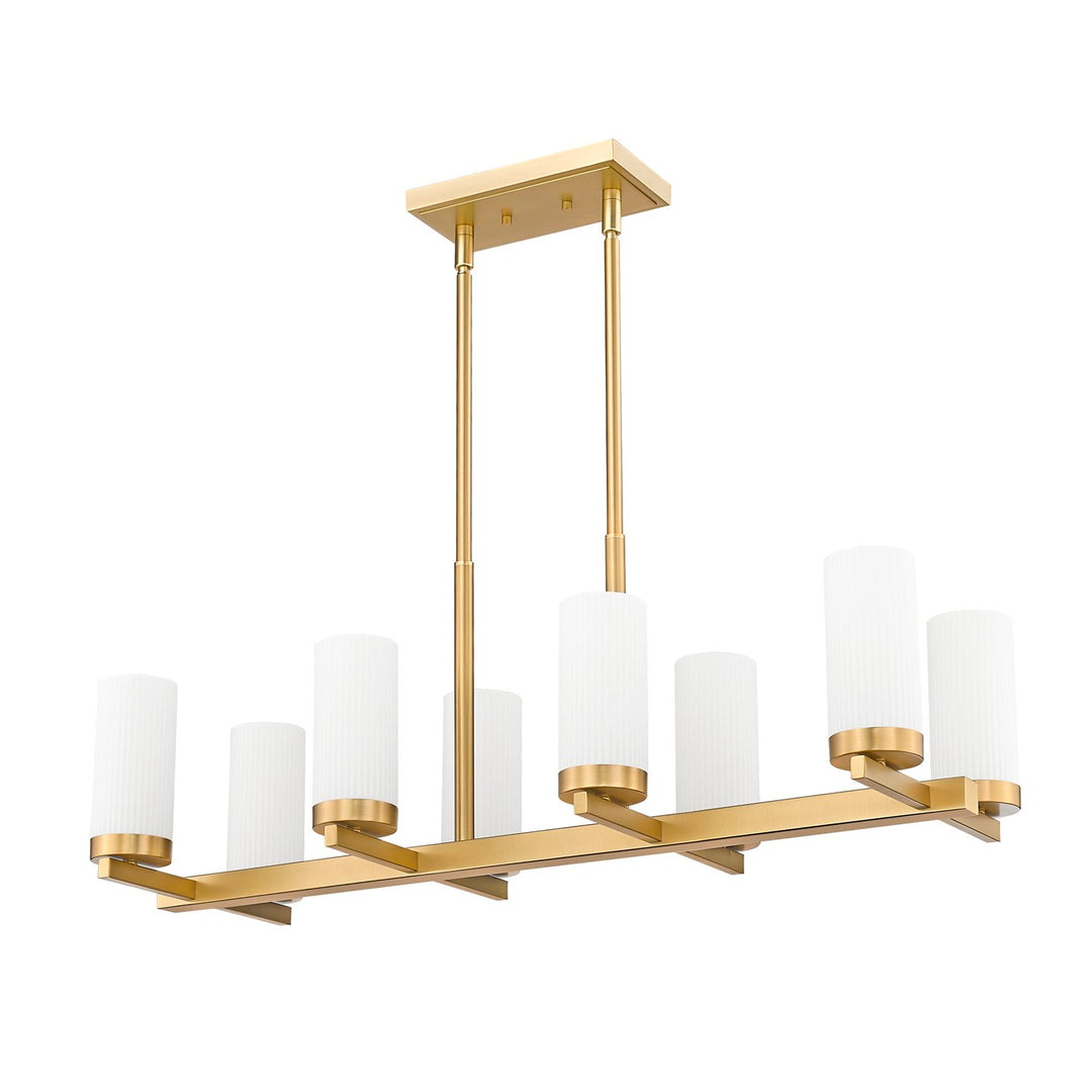 8 Light Linear Chandelier