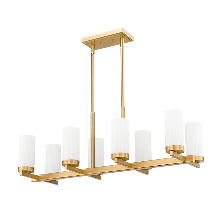 8 Light Linear Chandelier