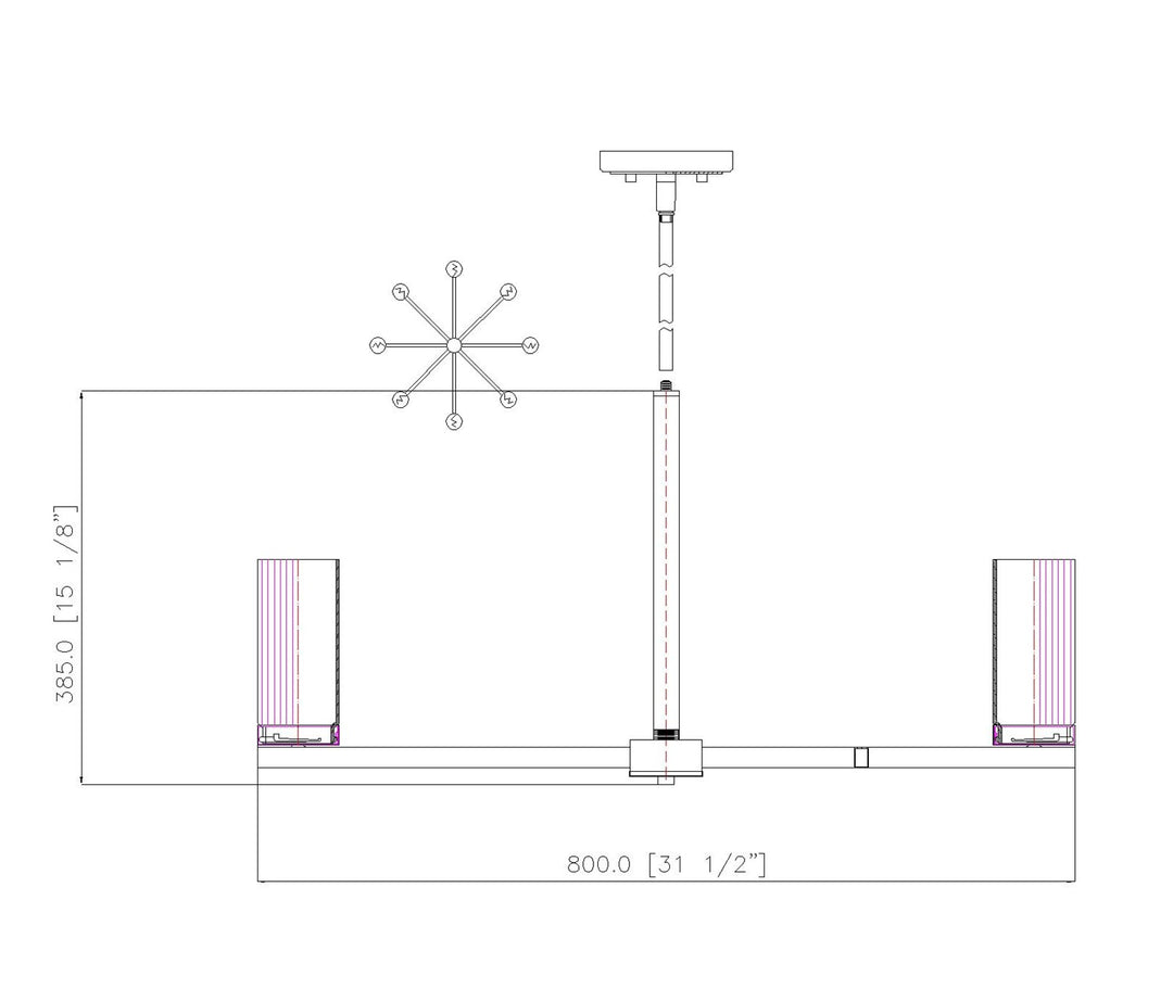 8 Light Chandelier