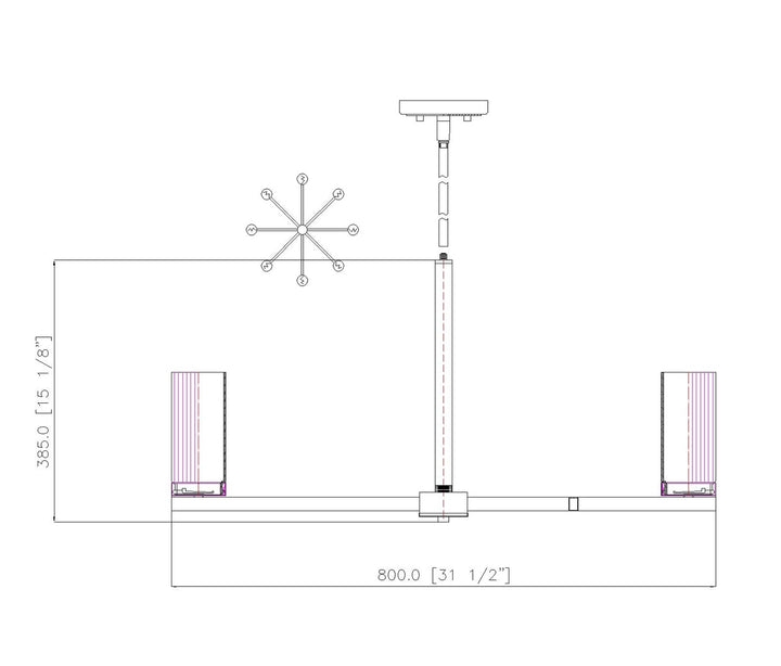 8 Light Chandelier