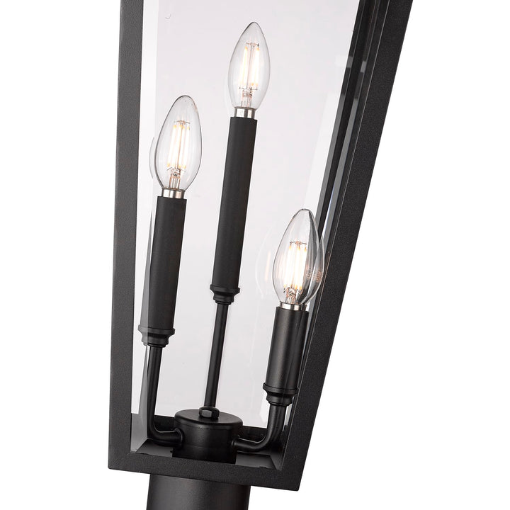 3 Light Outdoor Post Mount Fixture