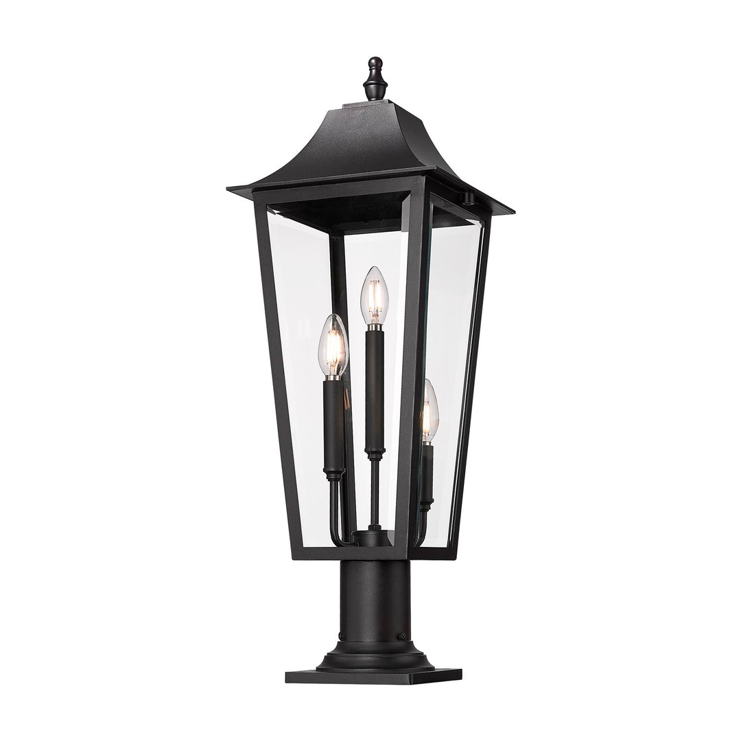 3 Light Outdoor Pier Mounted Fixture