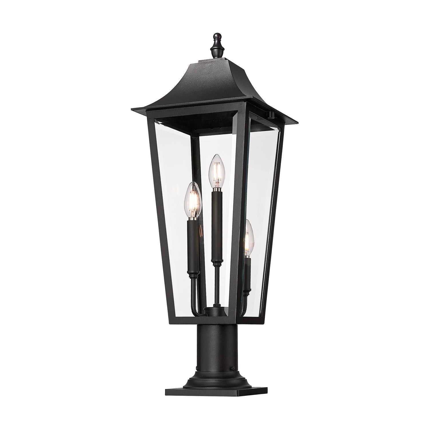 3 Light Outdoor Pier Mounted Fixture