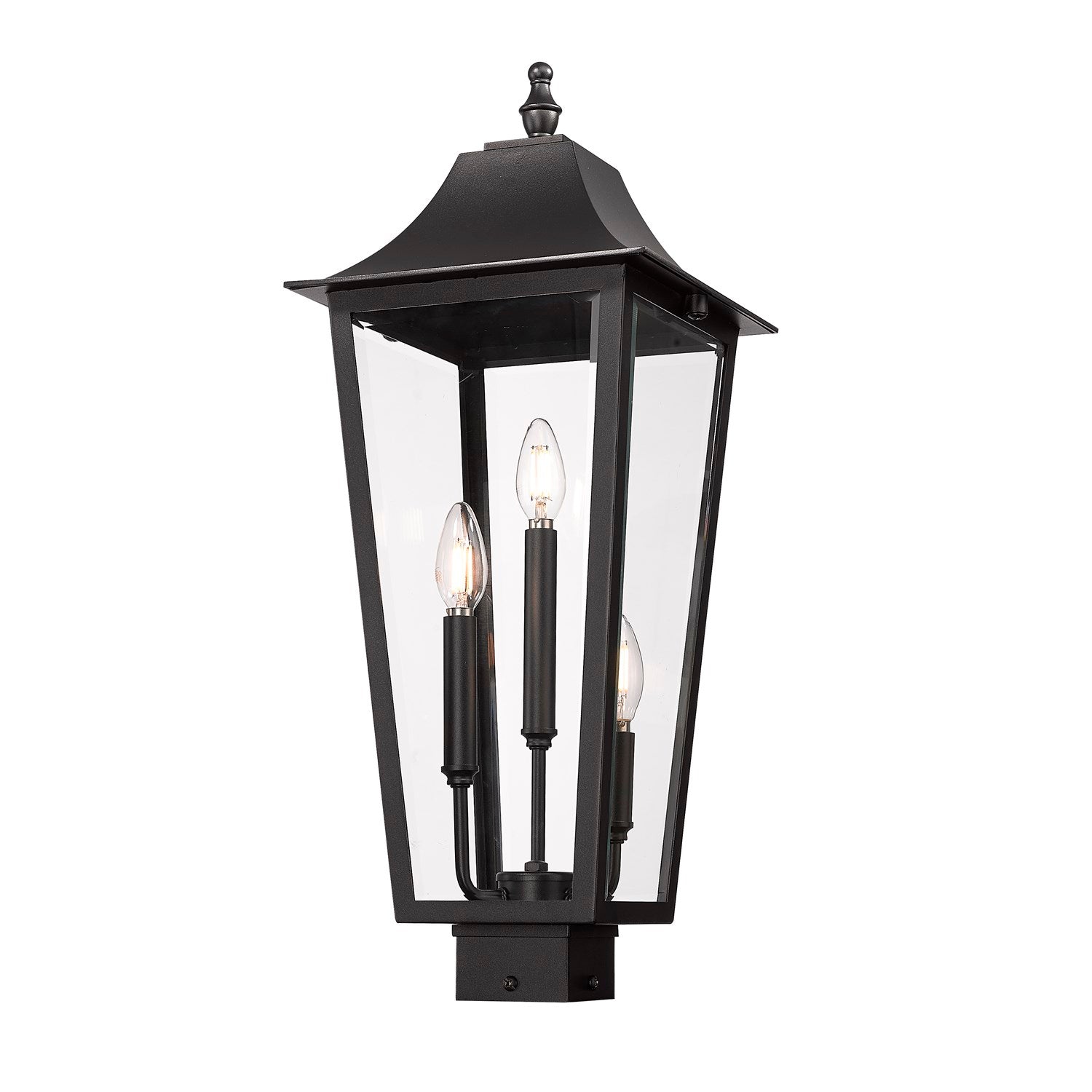 3 Light Outdoor Post Mount Fixture