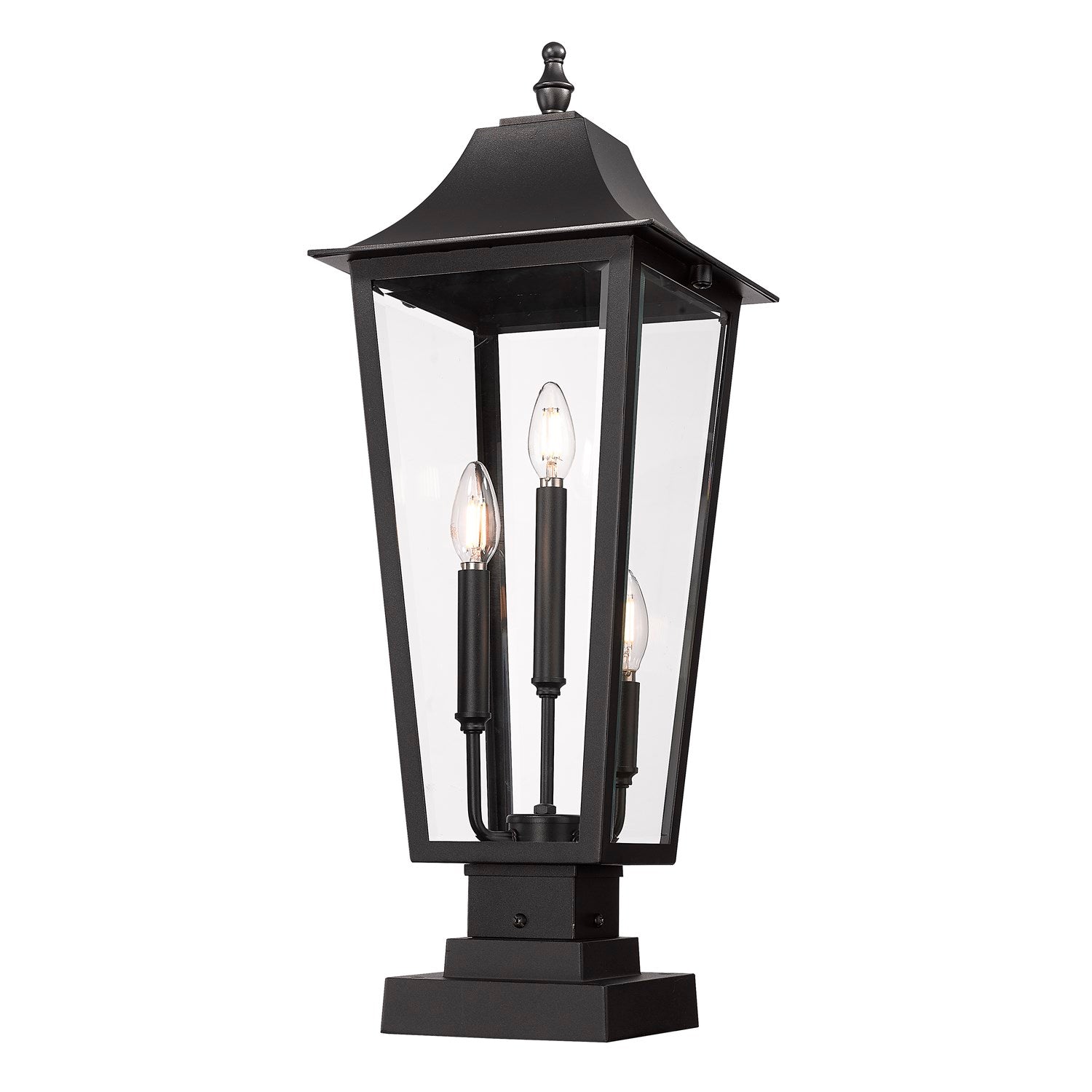 3 Light Outdoor Pier Mounted Fixture