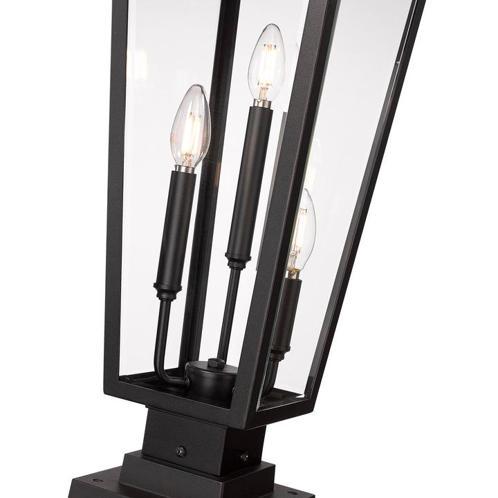 3 Light Outdoor Pier Mounted Fixture