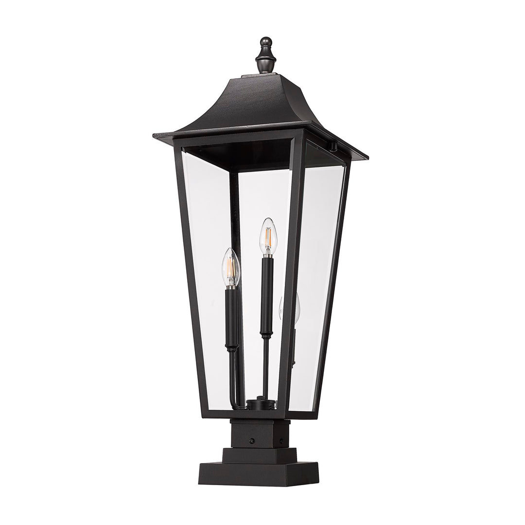 3 Light Outdoor Pier Mounted Fixture