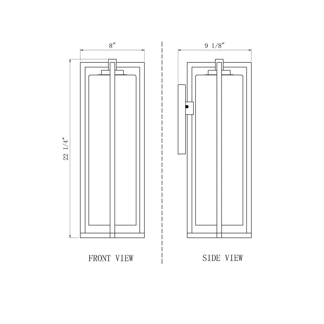 1 Light Outdoor Wall Light