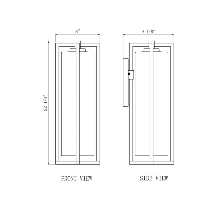 1 Light Outdoor Wall Light