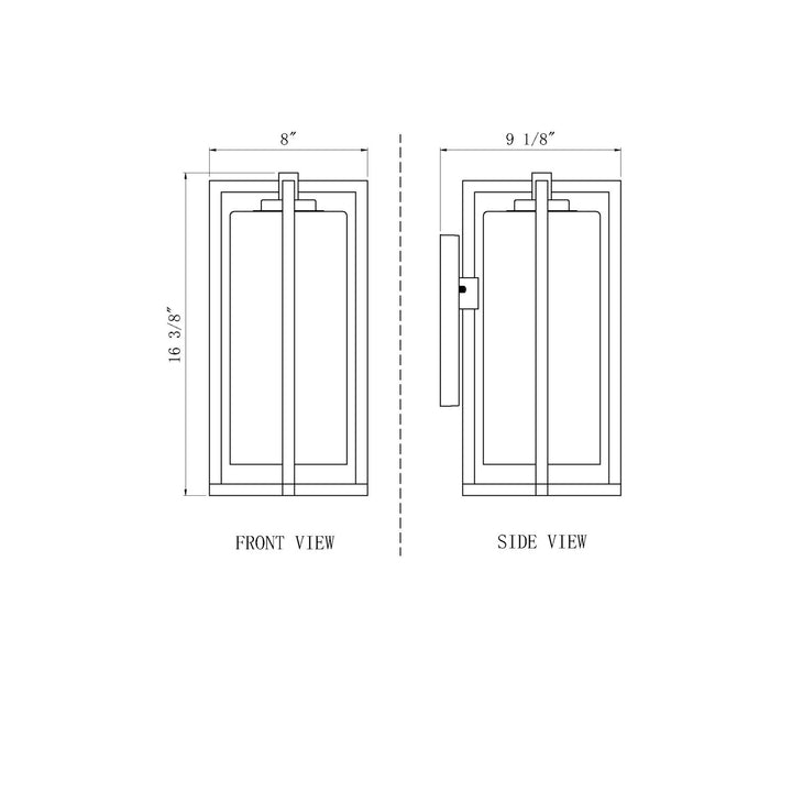 1 Light Outdoor Wall Light