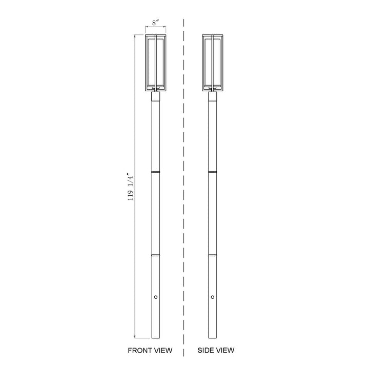 1 Light Outdoor Post Mounted Fixture