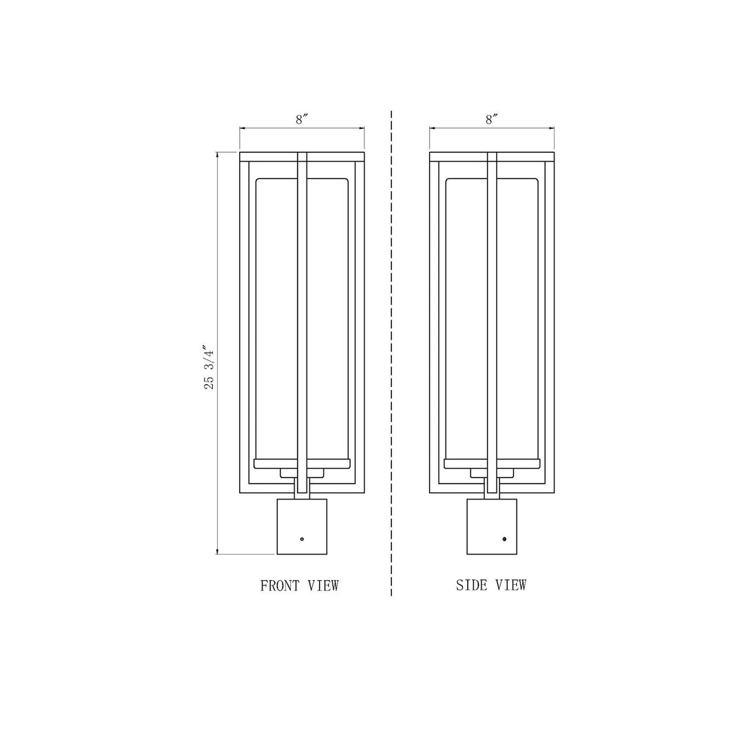 1 Light Outdoor Post Mount Fixture