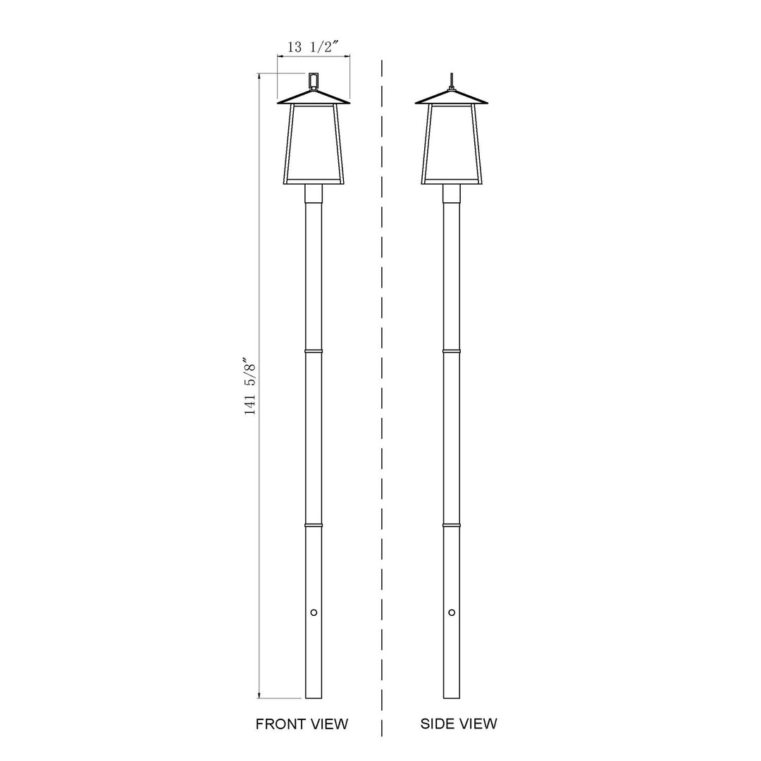 4 Light Outdoor Post Mounted Fixture