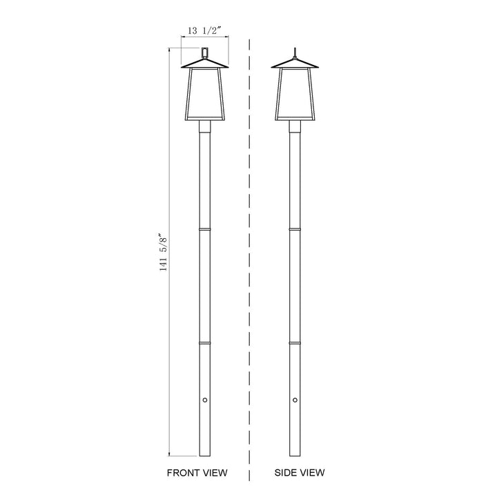 4 Light Outdoor Post Mounted Fixture