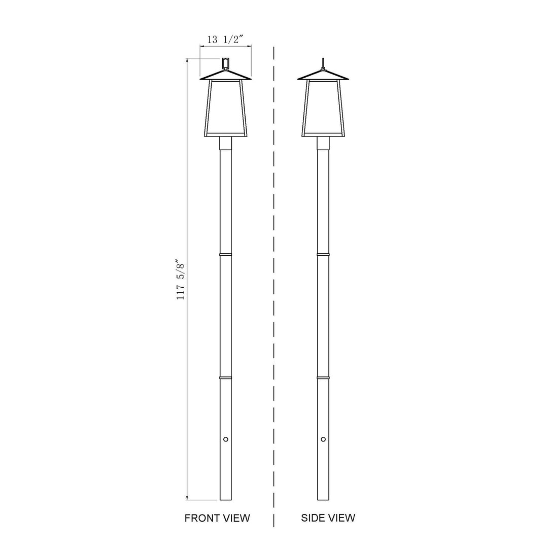 4 Light Outdoor Post Mounted Fixture