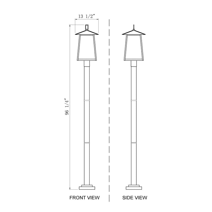 4 Light Outdoor Post Mounted Fixture