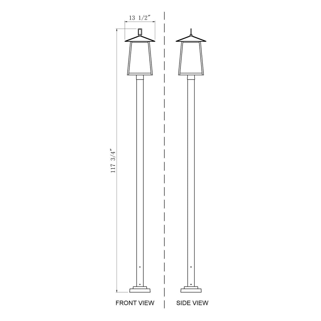 4 Light Outdoor Post Mounted Fixture