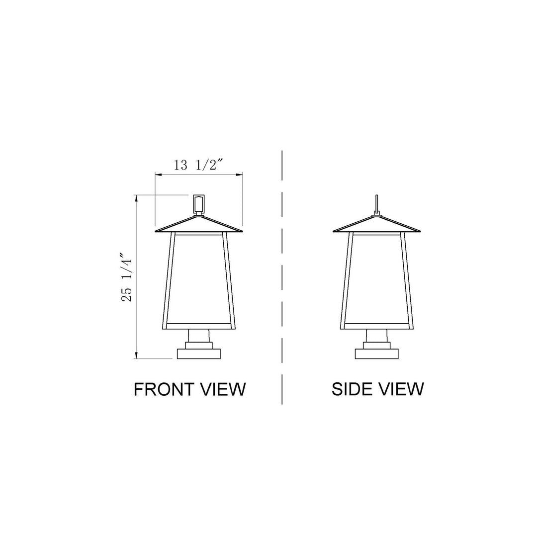 4 Light Outdoor Pier Mounted Fixture