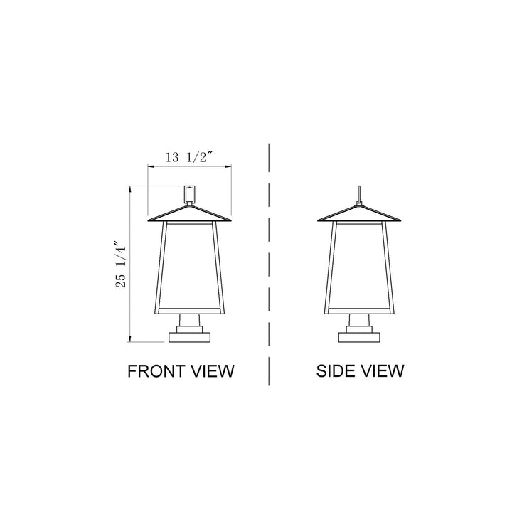 4 Light Outdoor Pier Mounted Fixture