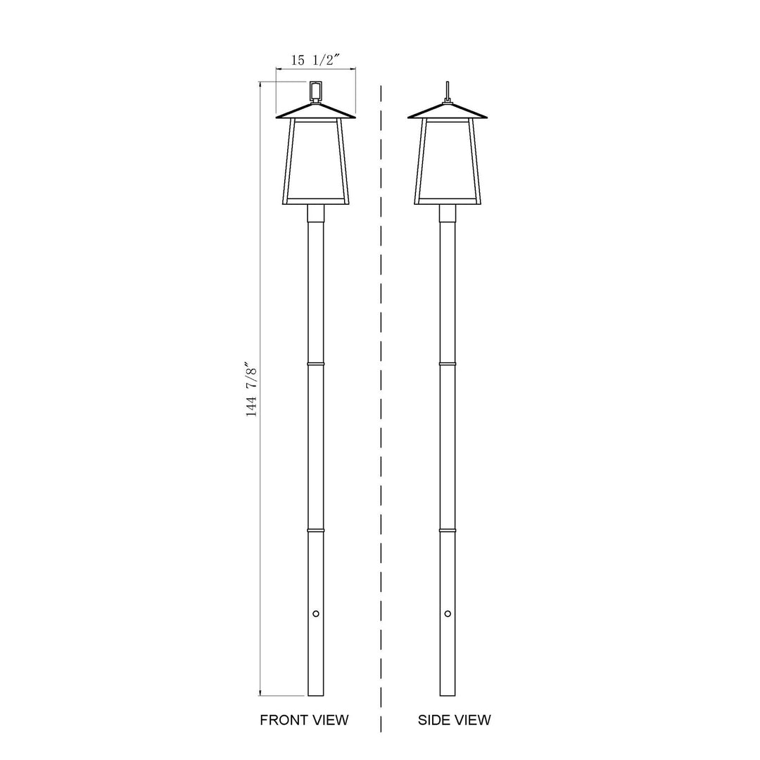 5 Light Outdoor Post Mounted Fixture