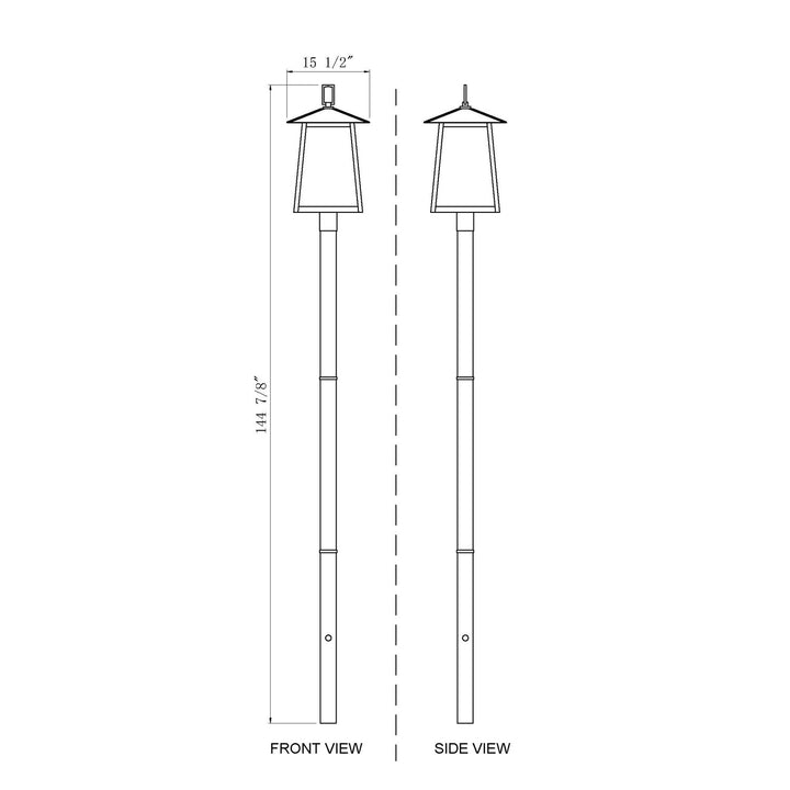 5 Light Outdoor Post Mounted Fixture