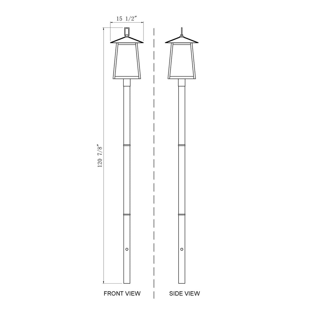 5 Light Outdoor Post Mounted Fixture