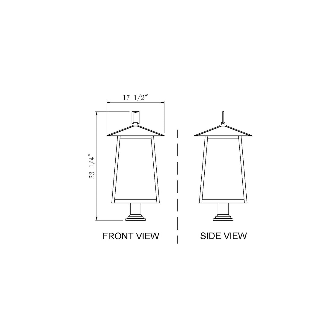 6 Light Outdoor Pier Mounted Fixture