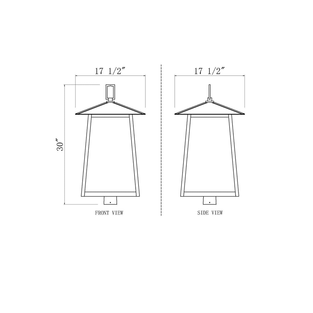 6 Light Outdoor Post Mount Fixture