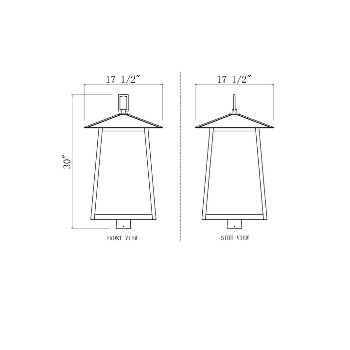 6 Light Outdoor Post Mount Fixture