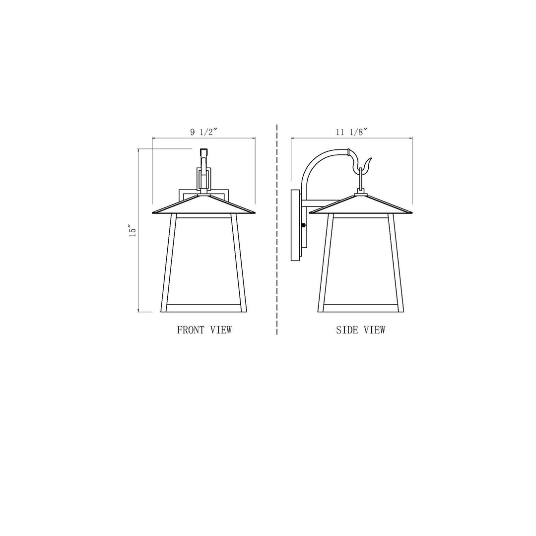1 Light Outdoor Wall Light