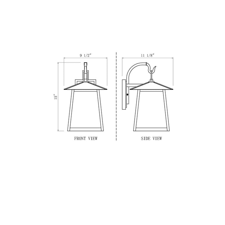 1 Light Outdoor Wall Light