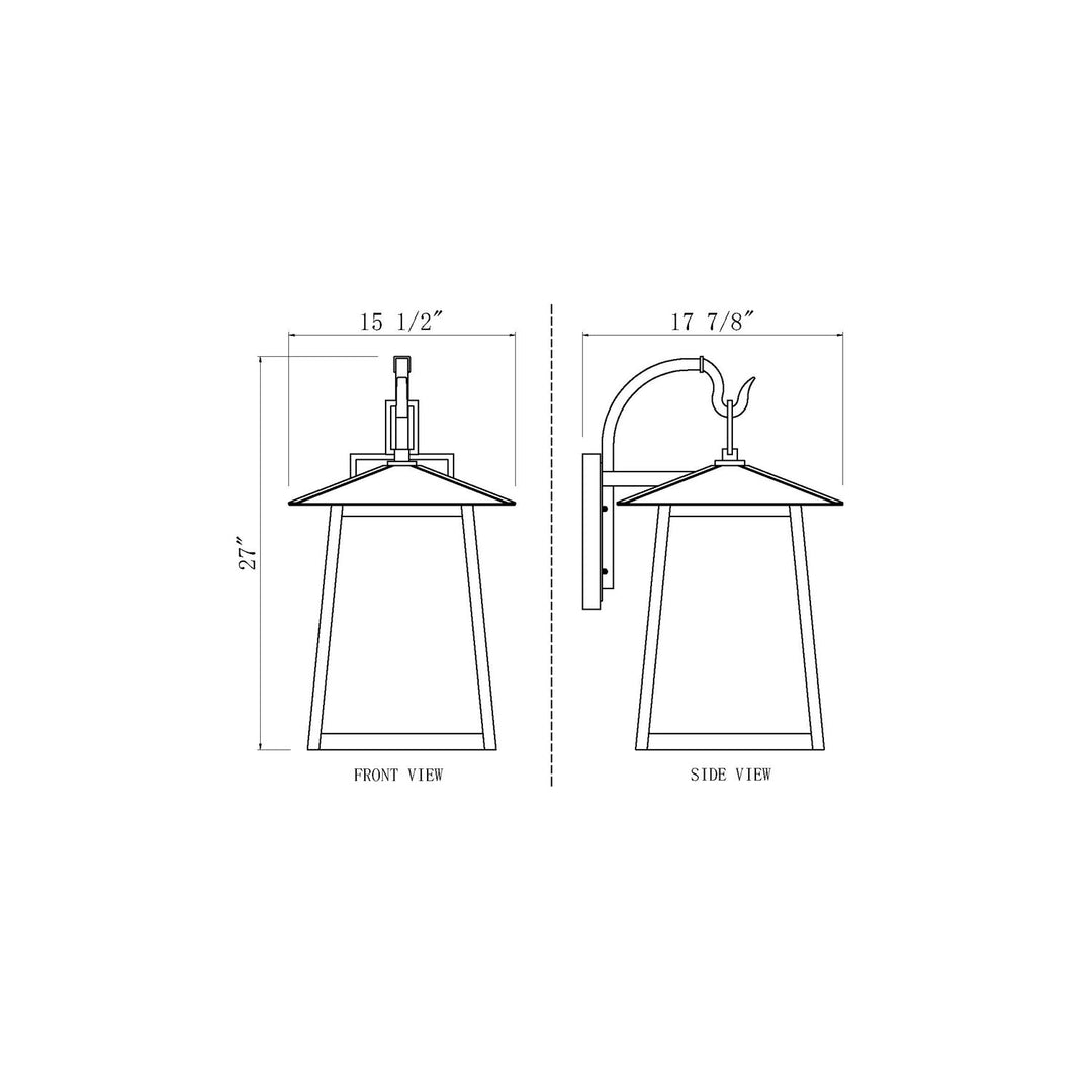 5 Light Outdoor Wall Light