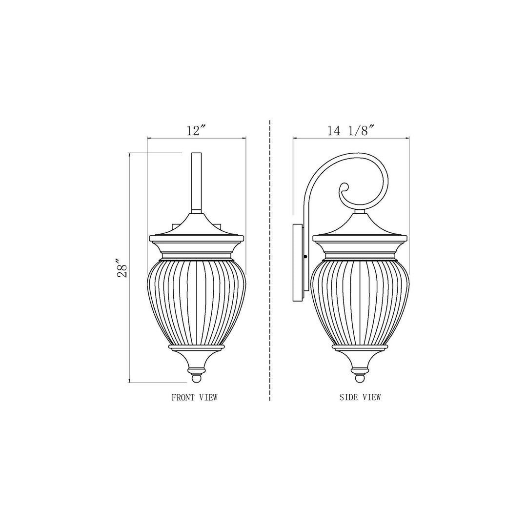 4 Light Outdoor Wall Light