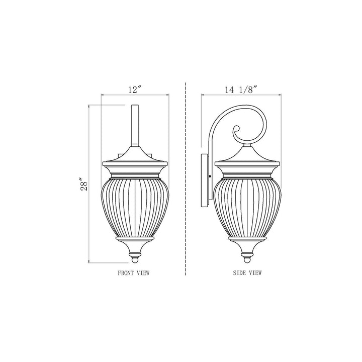 4 Light Outdoor Wall Light