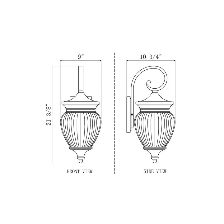 3 Light Outdoor Wall Light